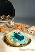 Gold Foil Accent Shell Tray ( Small)